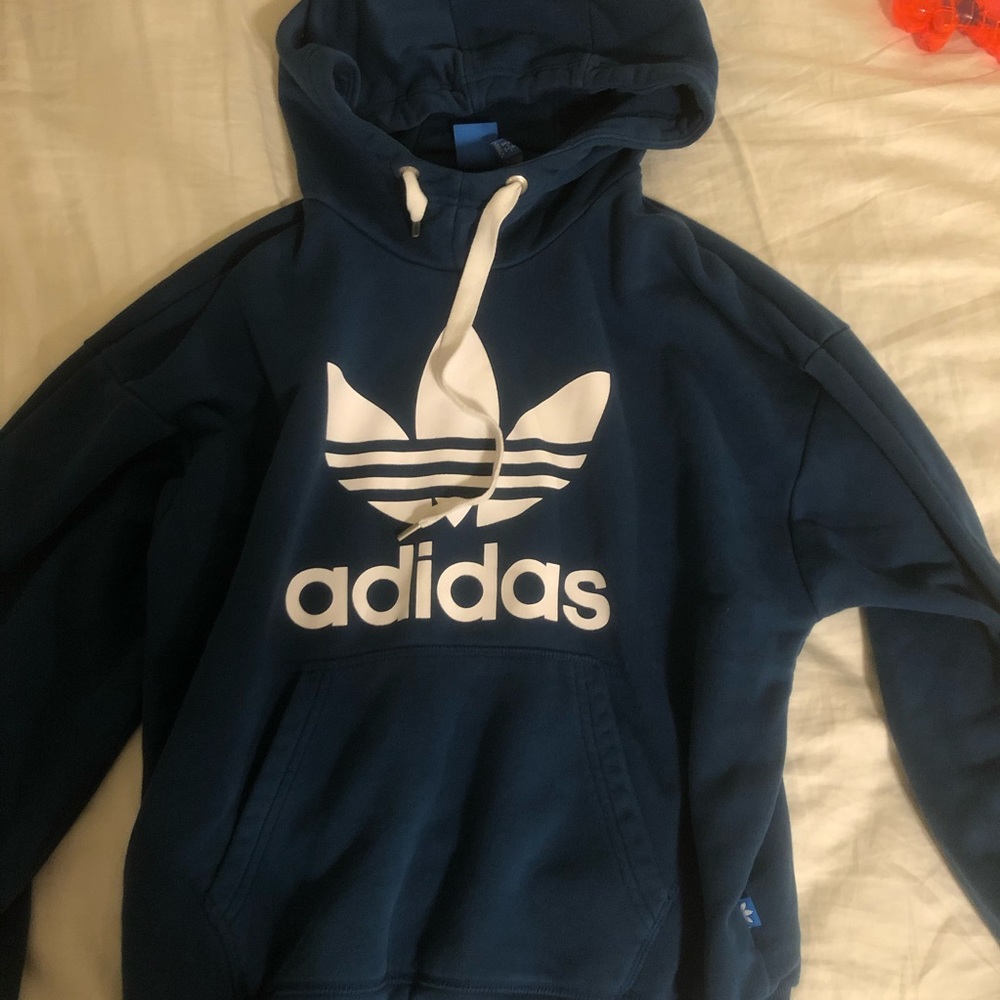 blue adidas hoodie